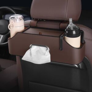 Car Backseat Organizer Caddy - Brown